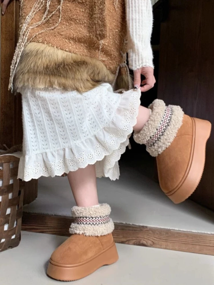 Ethnic Fashion Women - Women Warm Snow Boots 2026 New