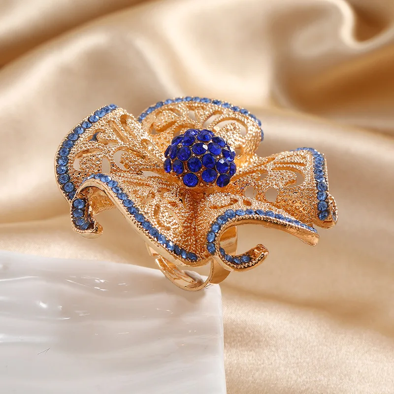 1 Chiếc Nhẫn Zircon Hoa Lớn Sa - đánh giá và giá Ethnic Fashion India