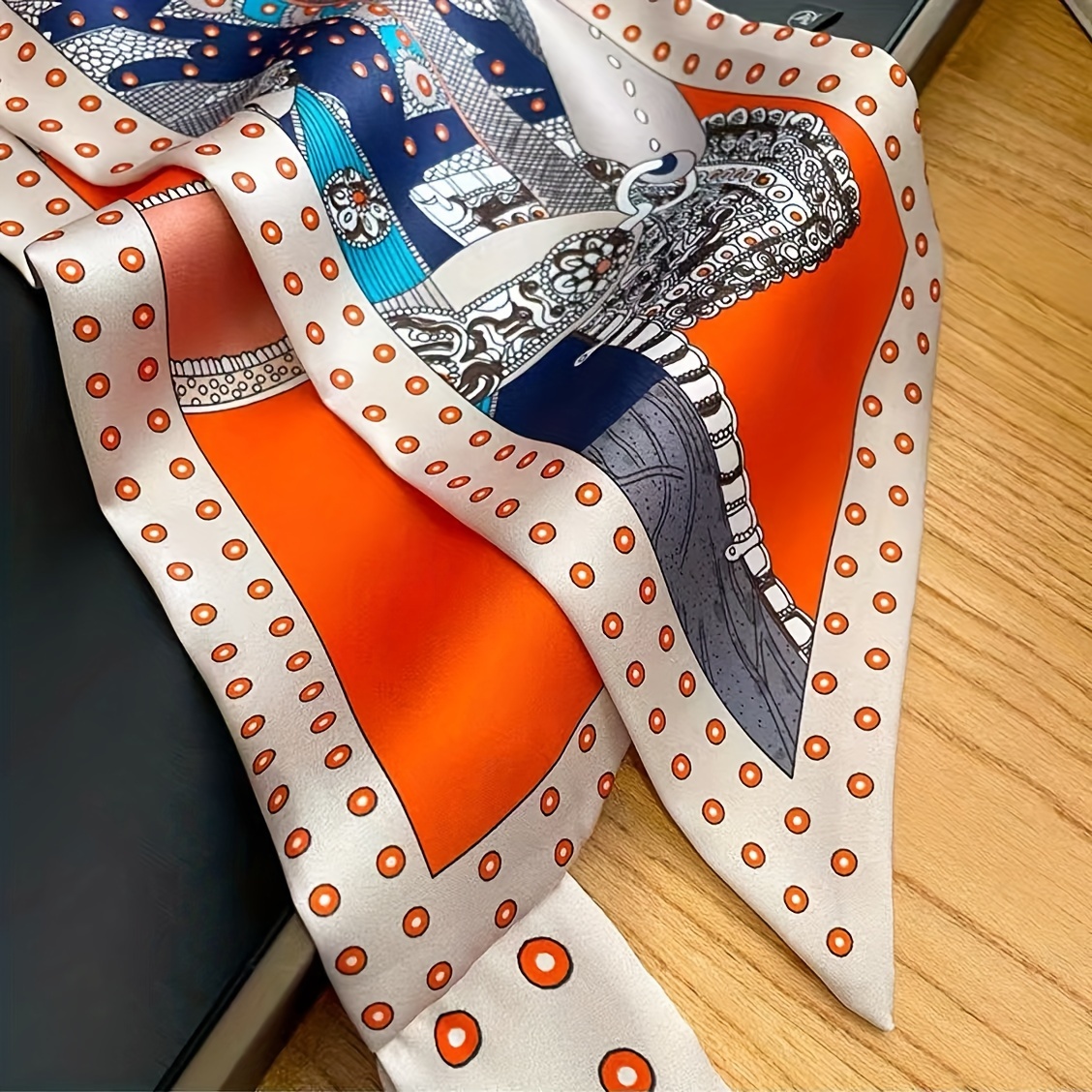 Boho Chic Orange Floral Print  - đánh giá và giá Ethnic Fashion Design