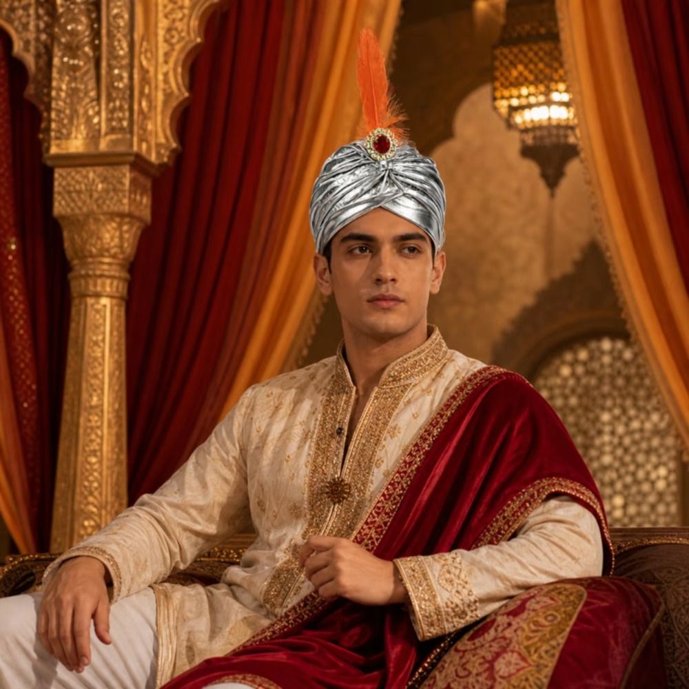 Dress Up Feather Turban Hat Ar - đánh giá và giá Ethnic Fashion India