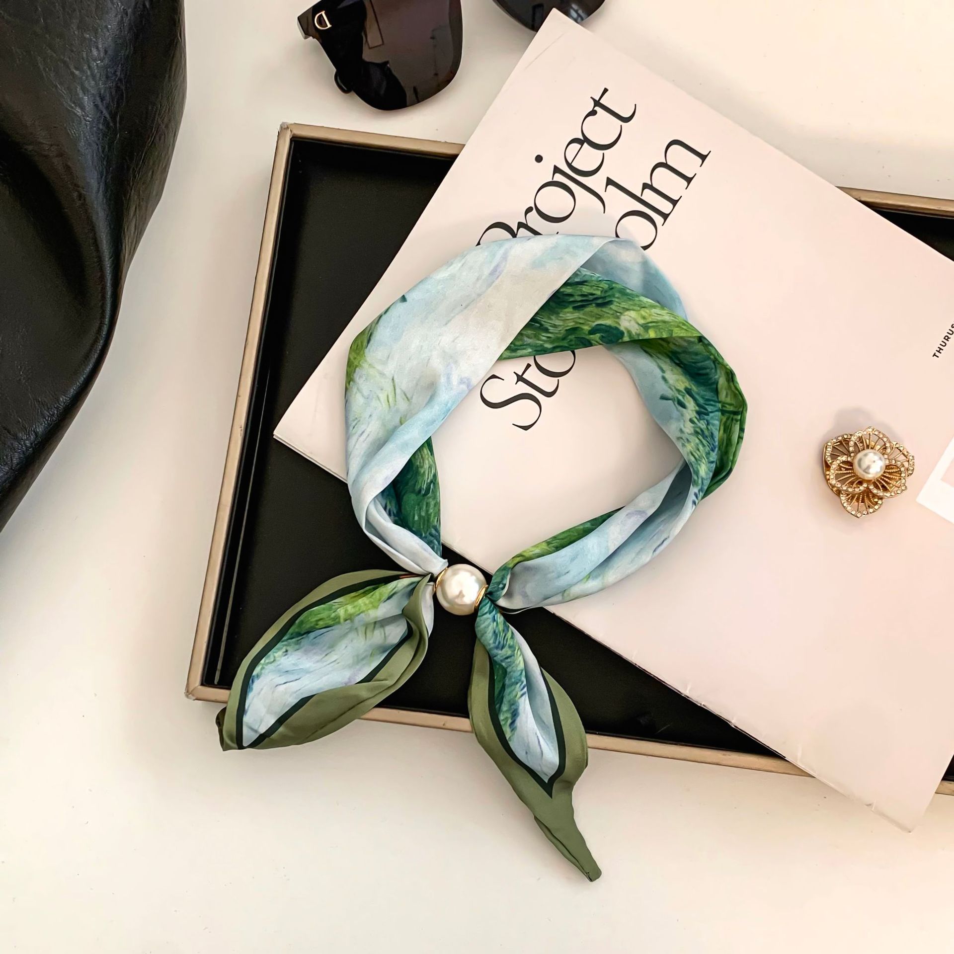 Cashew Flower Silk Scarf Effor - đánh giá và giá Ethnic Fashion Design