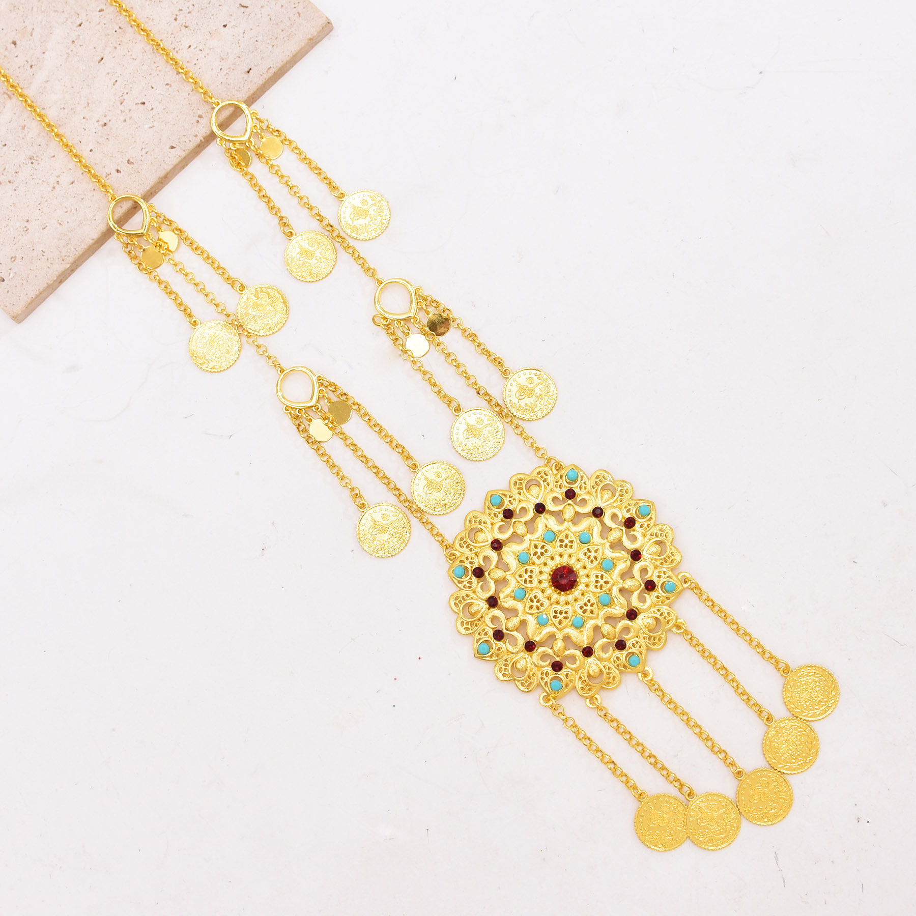 Bohemian Gold Plated Coin Tass - đánh giá và giá Ethnic Fashion Co In